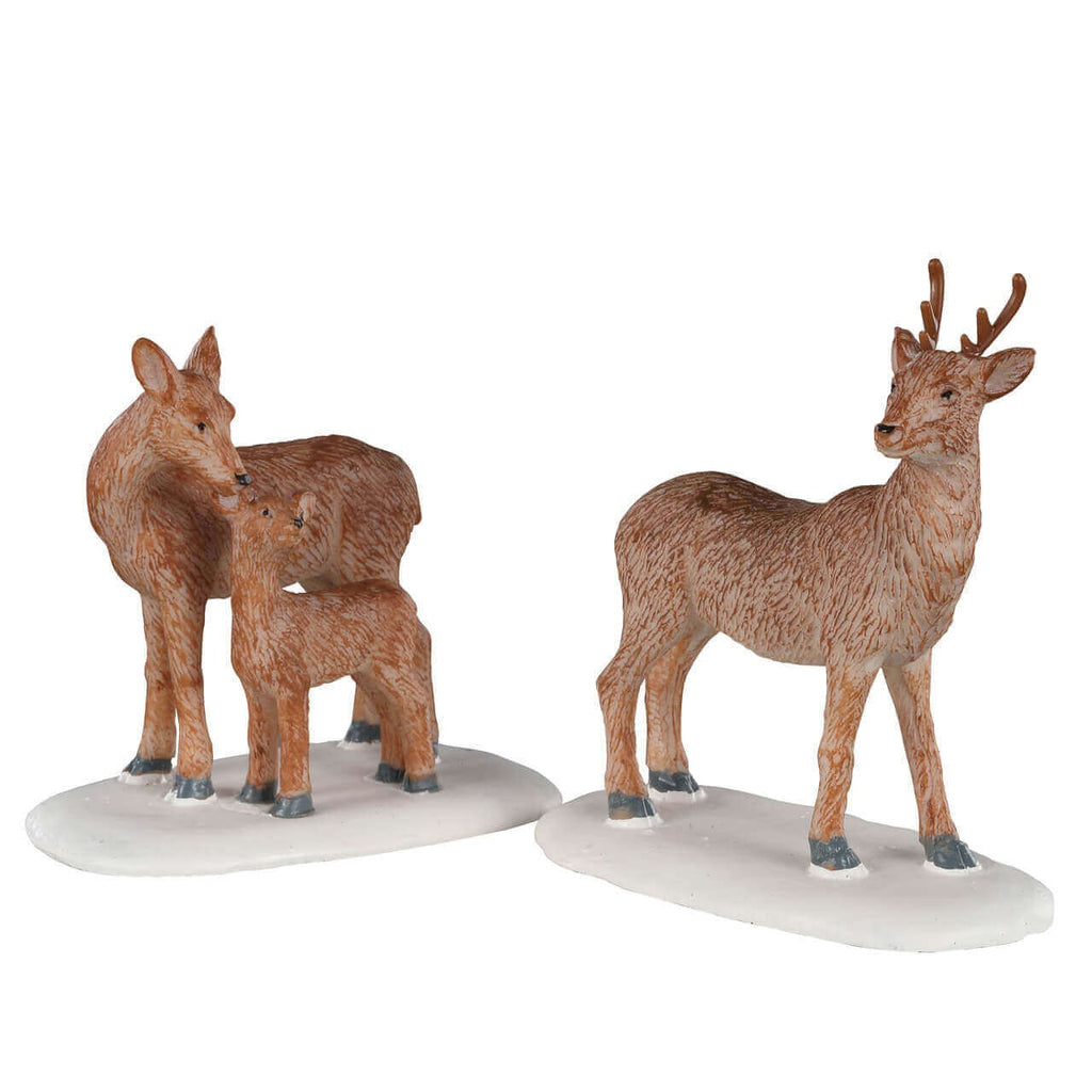 LEMAX PRE-ORDER <br> Lemax Figurine <br> Deer Family, Set Of 2