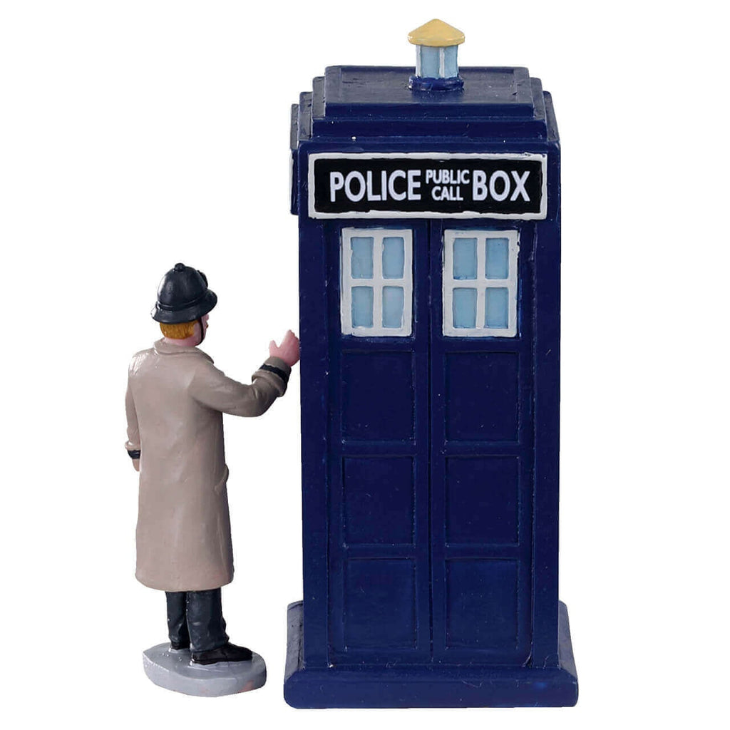 Lemax Table Piece <br> Police Call Box, Set of 2