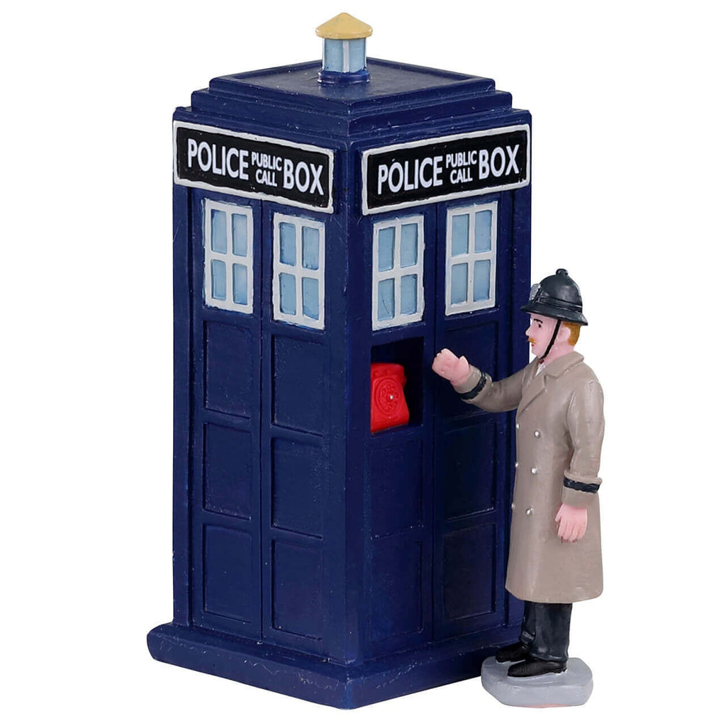 Lemax Table Piece <br> Police Call Box, Set of 2