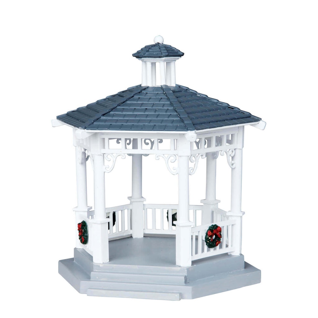 LEMAX PRE-ORDER <br> Lemax Landscaping <br> Plastic Gazebo with Decorations