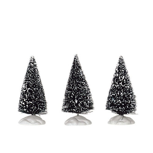 Lemax Trees <br> Bristle Tree Mini, Set of 3