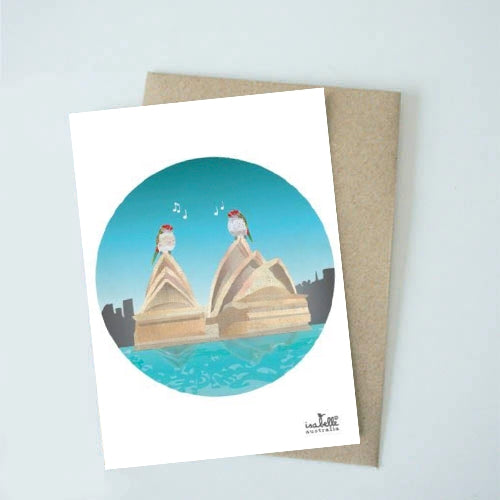 Greeting Card <br> Singing at the Opera