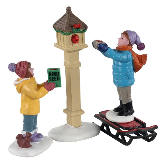 Lemax Figurine <br> The Bird Feeders