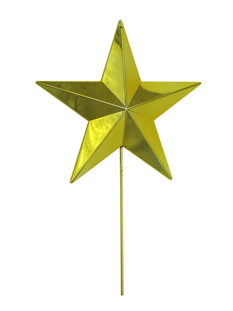 Tree Topper - Star Christmas Tree Topper 30cm Gold