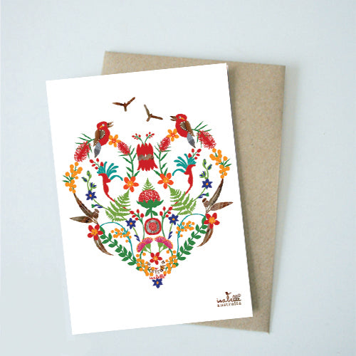 Greeting Card <br> Aussie Heart