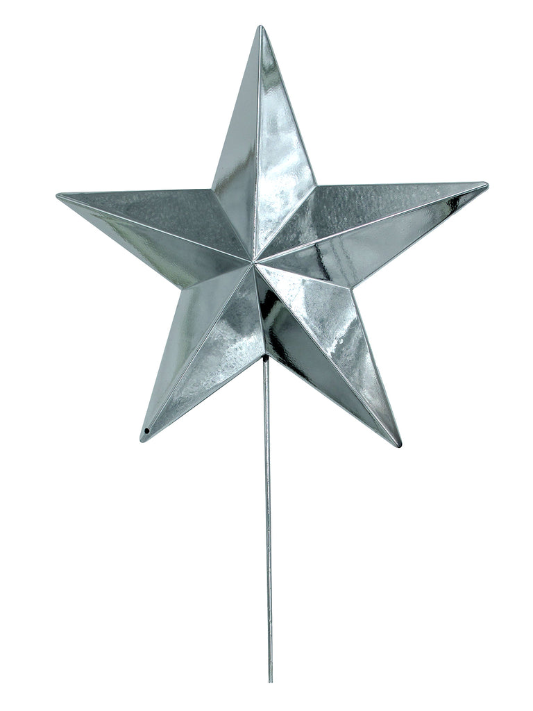 Tree Topper - Star Christmas Tree Topper 20cm Silver