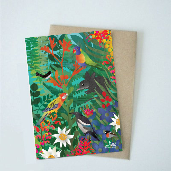 Greeting Card <br> Bird Life IV