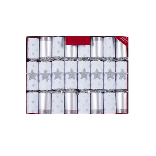 Bon Bons (Box of 8) <br> 8.5" Silver Magic Stars