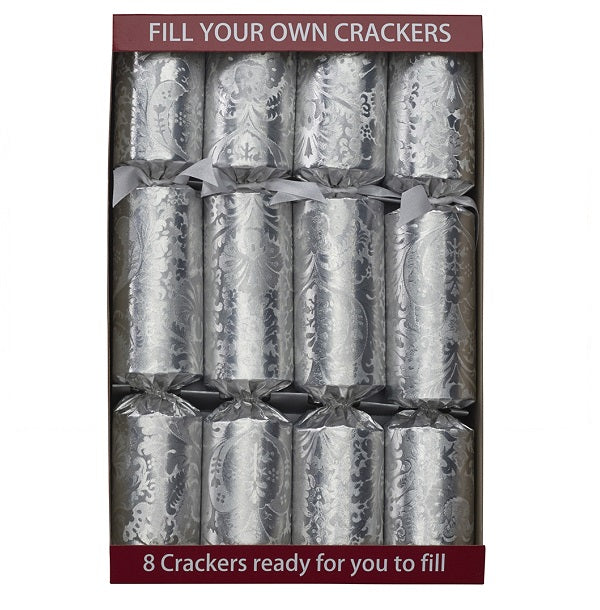 Bon Bons (Box of 8) <br> 12" Decadence Silver <br> Fill Your Own