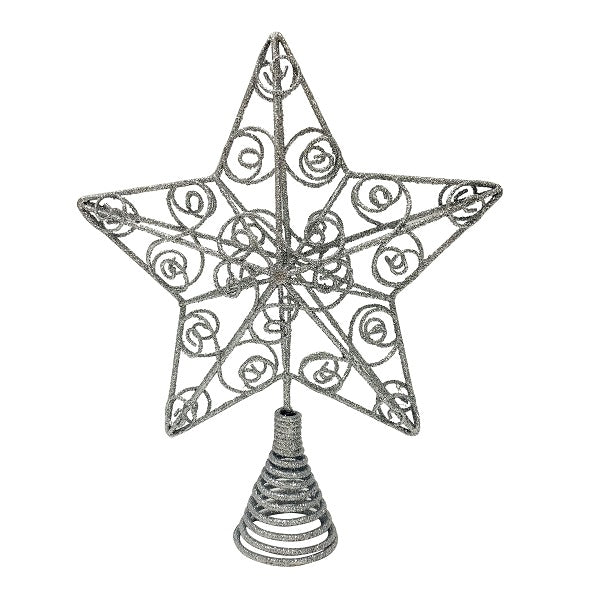 Tree Topper <br> Wire Filigree Silver