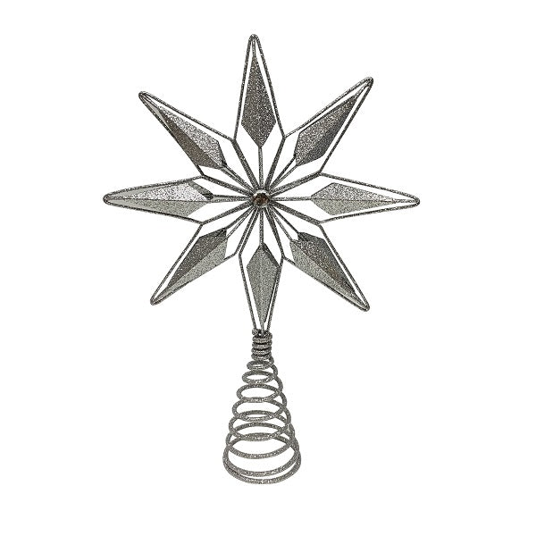 Tree Topper <br> 7-point Starburst Silver