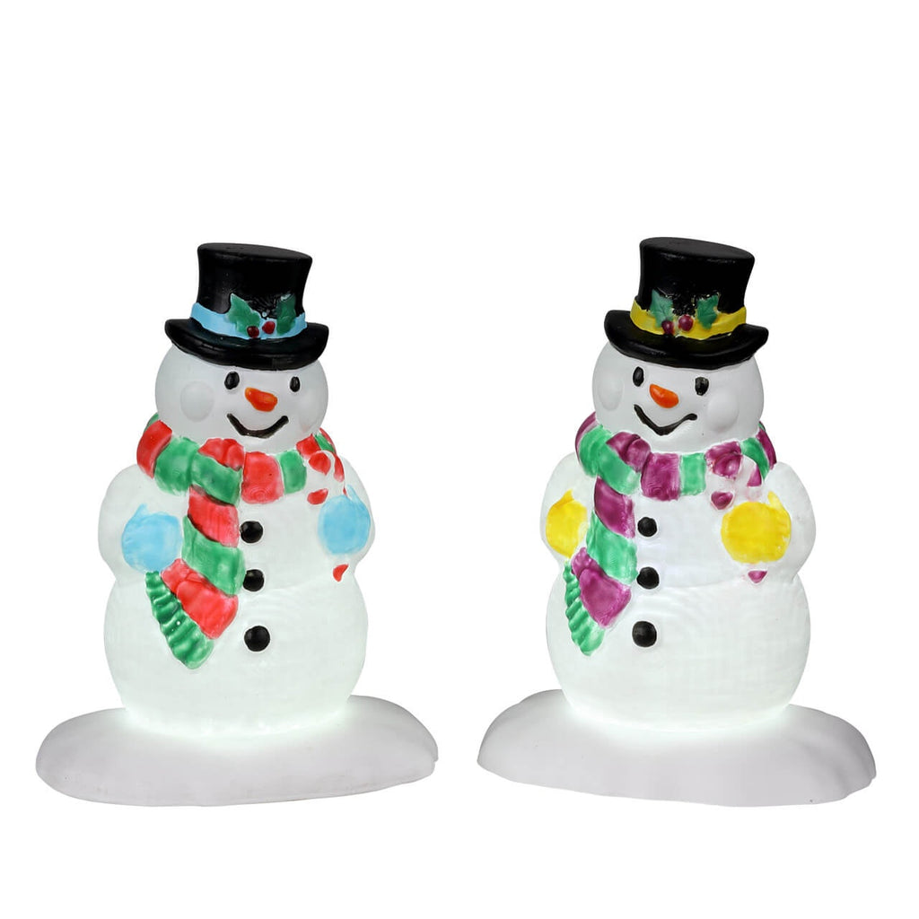 LEMAX PRE-ORDER <br> Lemax Lighted Accessories <br> Holly Hat Snowman, Set of 2