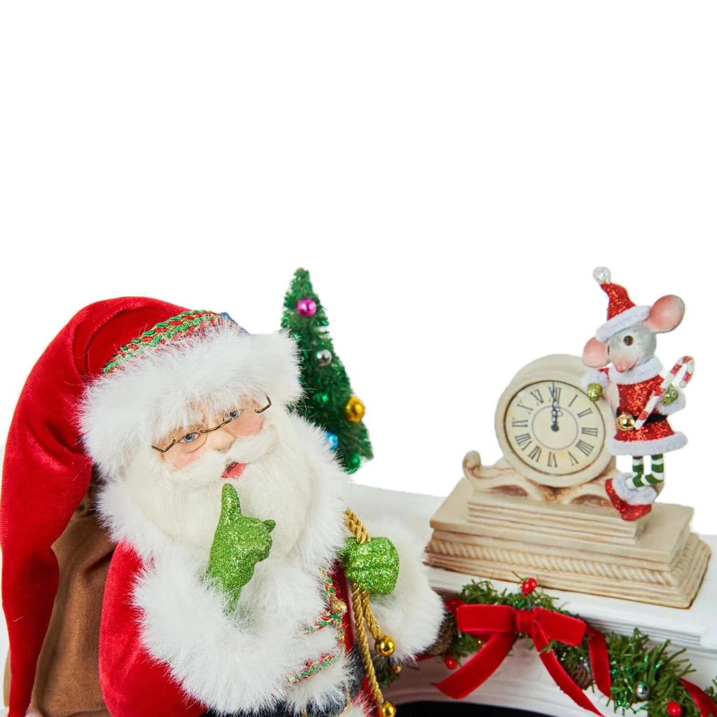 SALE - 10% OFF <br> Katherine's Collection <br> Santa At Midnight Scene