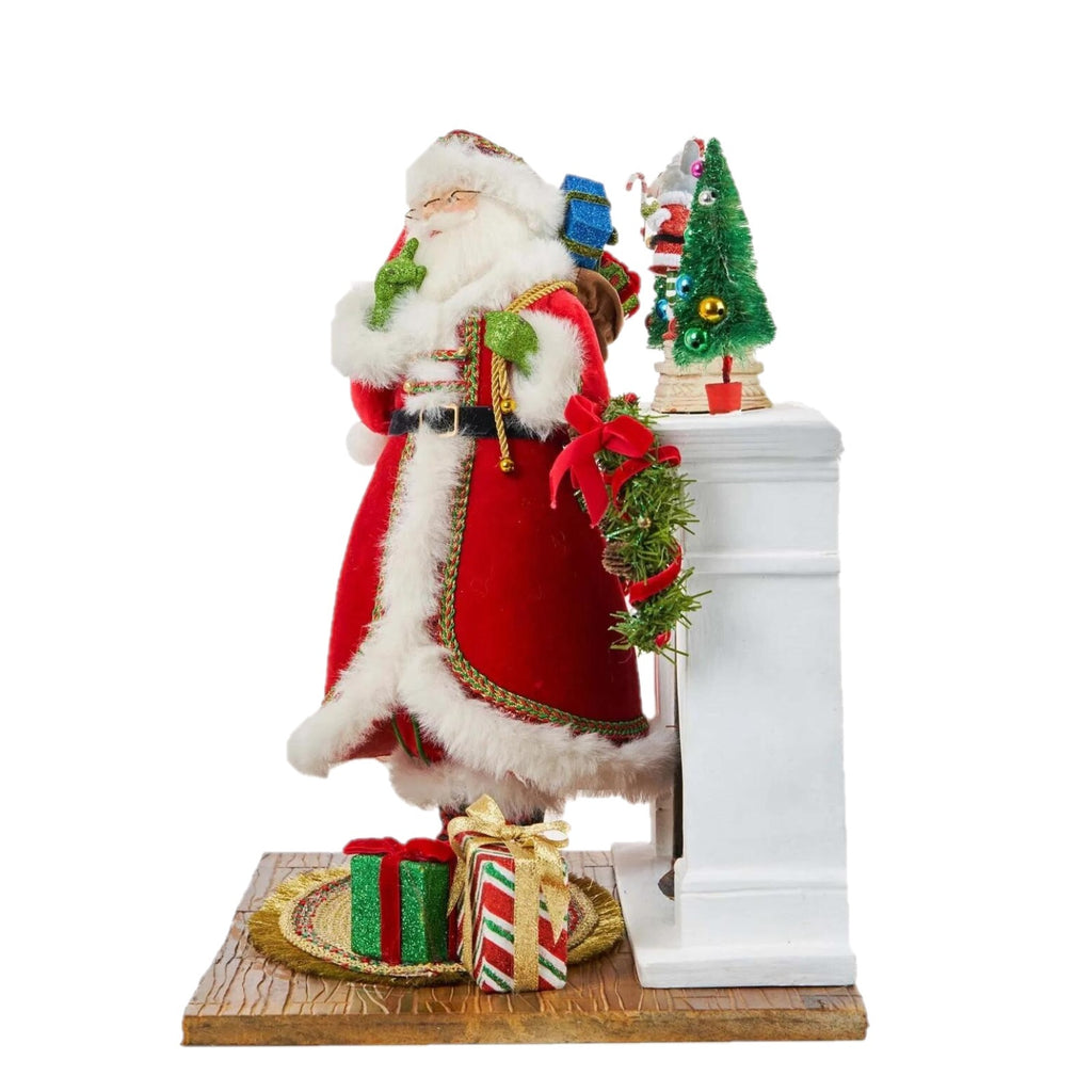 SALE - 10% OFF <br> Katherine's Collection <br> Santa At Midnight Scene