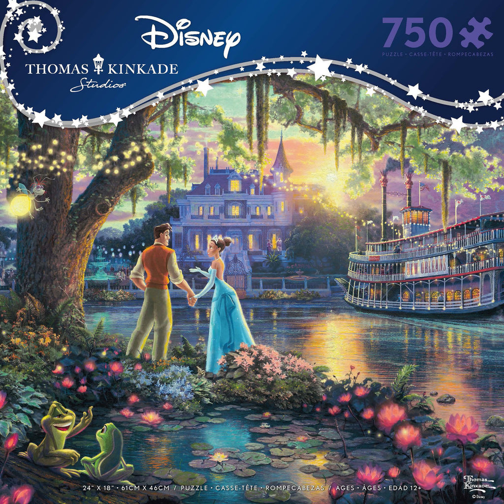 Thomas Kinkade Disney Dreams <br>750 Piece Puzzle <br> The Princess and the Frog