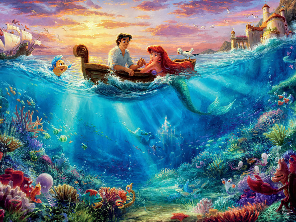 Thomas Kinkade Disney Dreams <br> 750 Piece Puzzle <br> The Little Mermaid