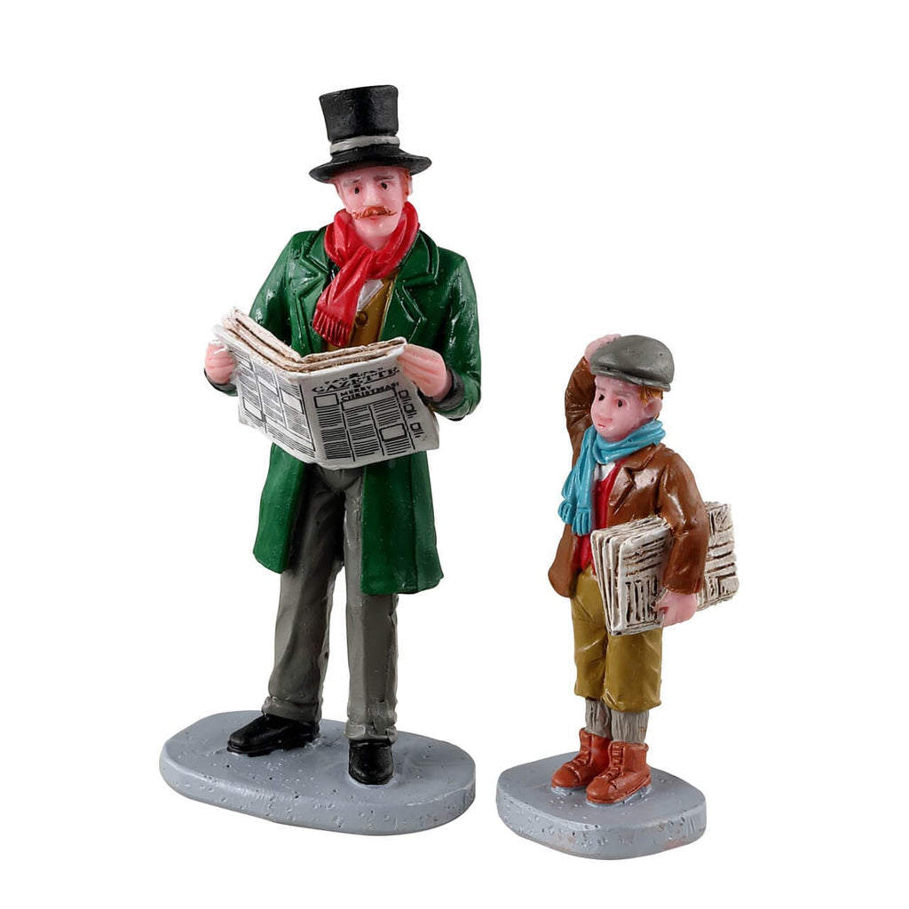 Lemax Figurine <br> Merry Newsboy