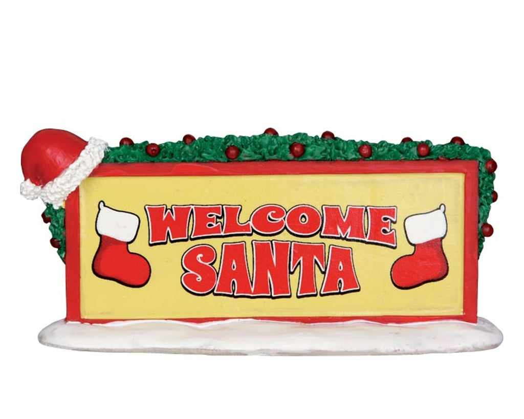 Lemax Accessories <br>  Welcome Santa Sign