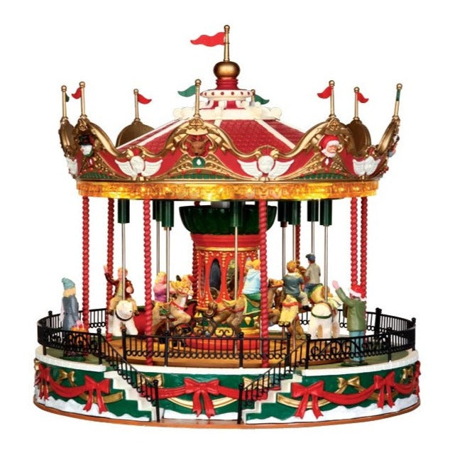 LEMAX PRE-ORDER <br> Sights & Sounds <br> Santa Carousel