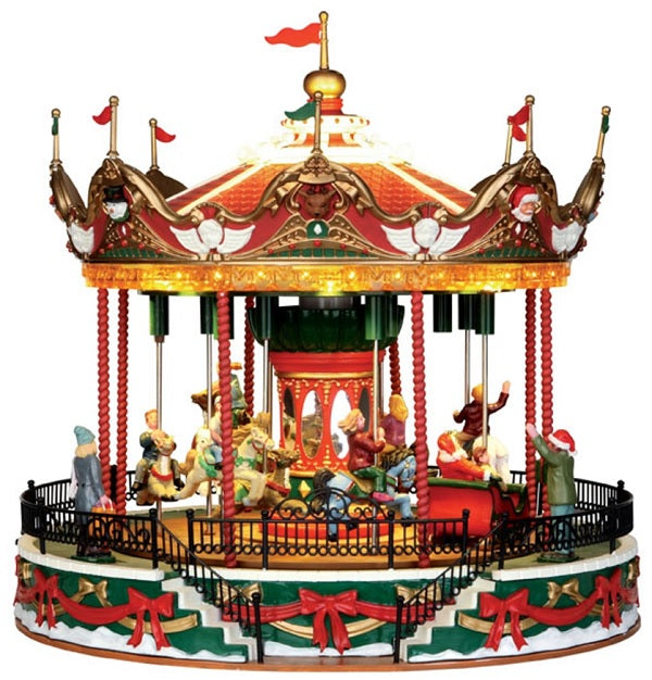 LEMAX PRE-ORDER <br> Sights & Sounds <br> Santa Carousel