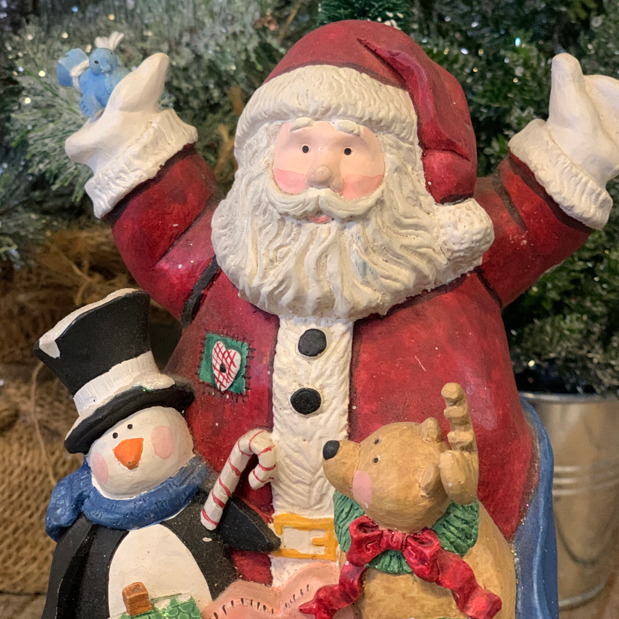 SALE Sandi Gore Evans Jolly Follies Santa in Bag – The Christmas Shop