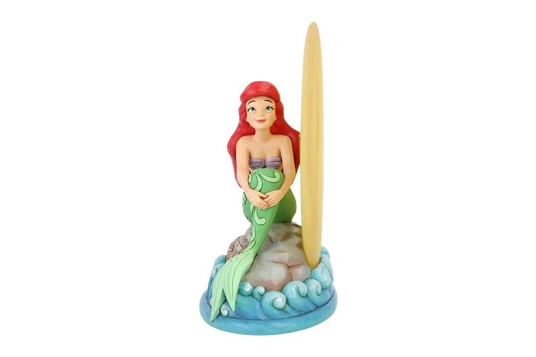 DISNEY TRADITIONS <br> Ariel Sitting on Rock by Moon <br> "Mermaid by Moonlight"