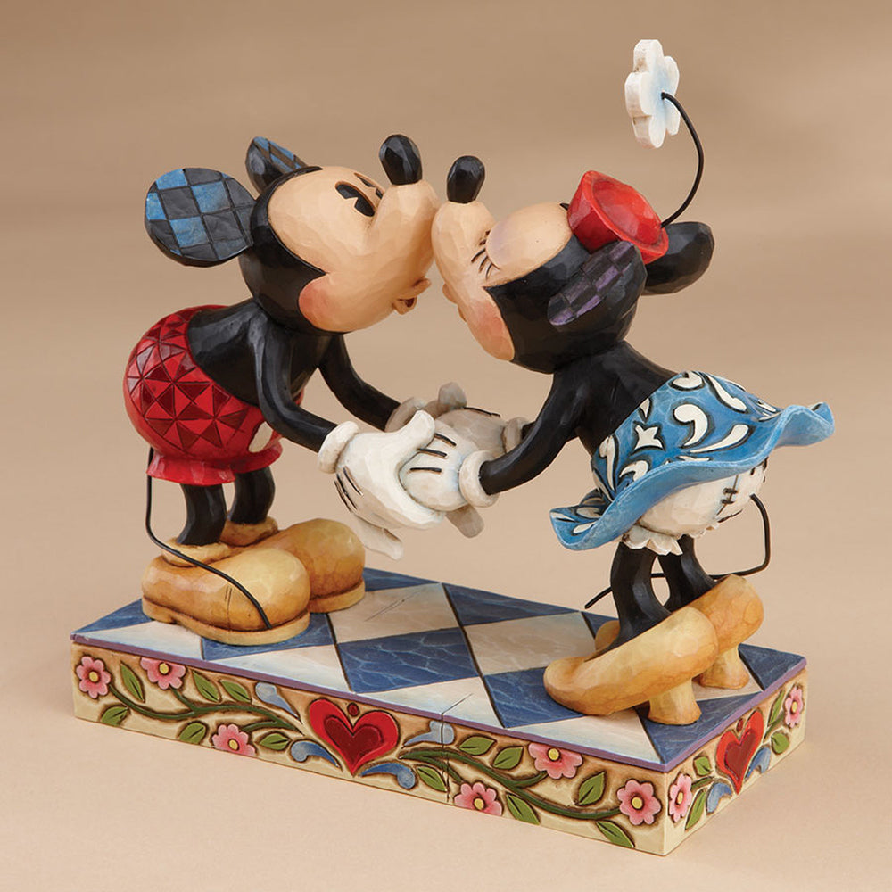 DISNEY TRADITIONS<BR>  Mickey & Minnie Kissing<BR> "Smooch For My Sweetie"