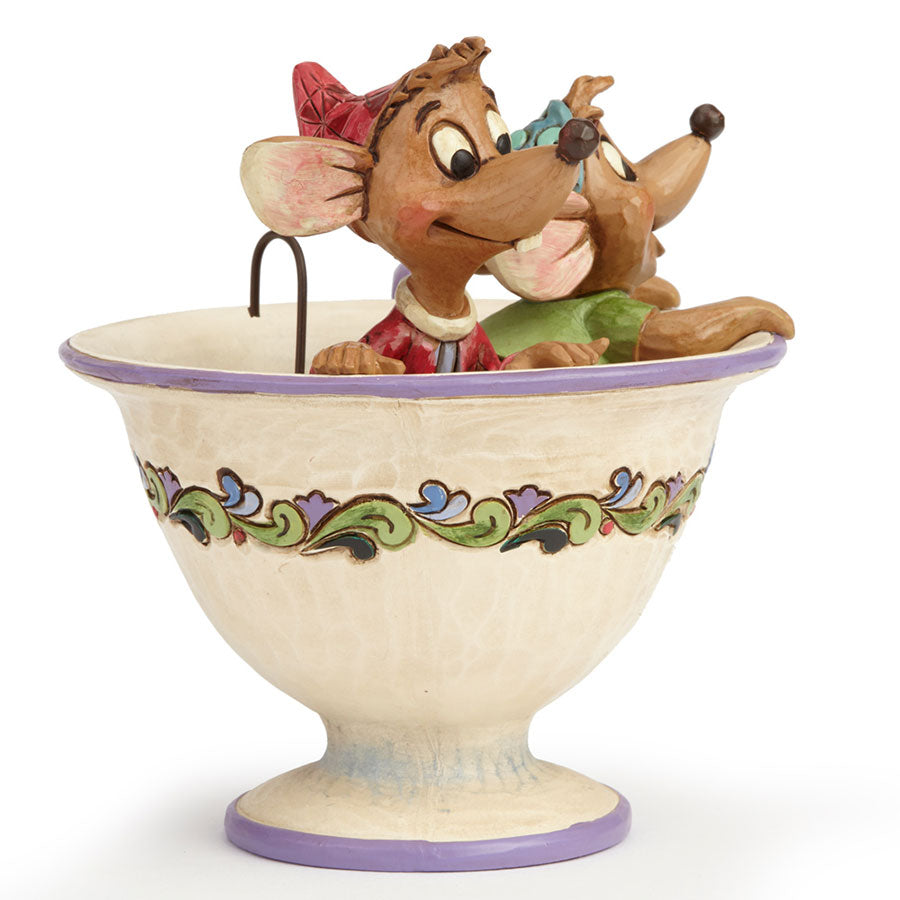 DISNEY TRADITIONS<br>Jaq and Gus in Tea Cup<br>“Tea for Two”