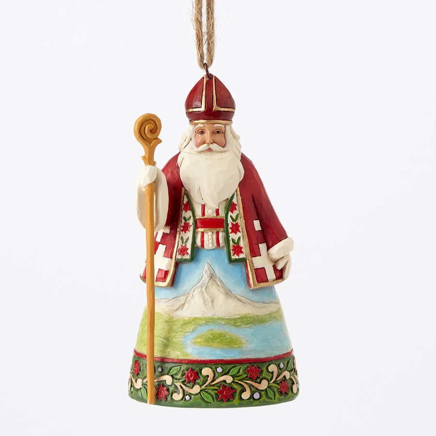 Heartwood Creek <br> Hanging Ornament <br> Swiss Santa