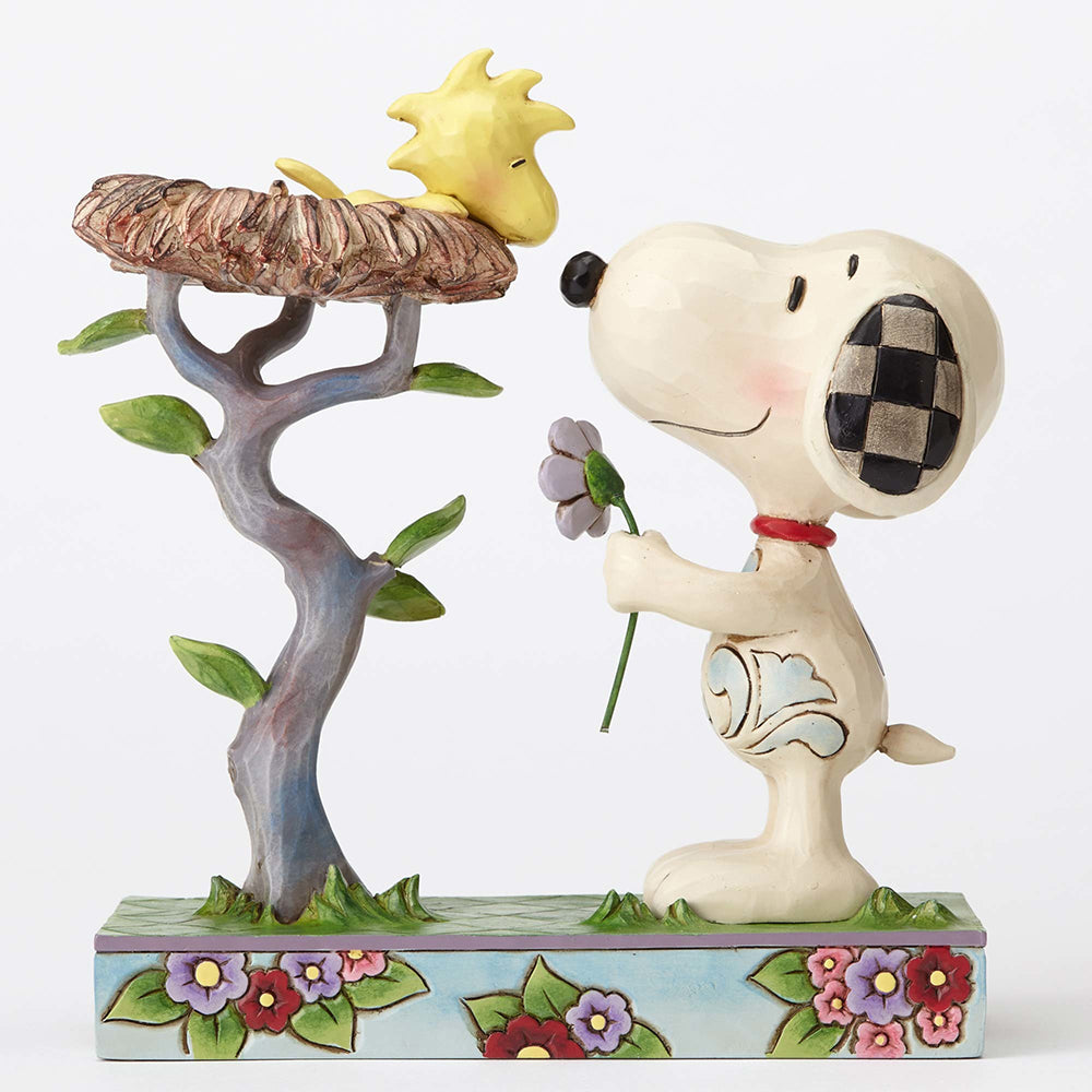 Peanuts by Jim Shore<br>Snoopy with Woodstock in Nest <br> "Nest Warming Gift"