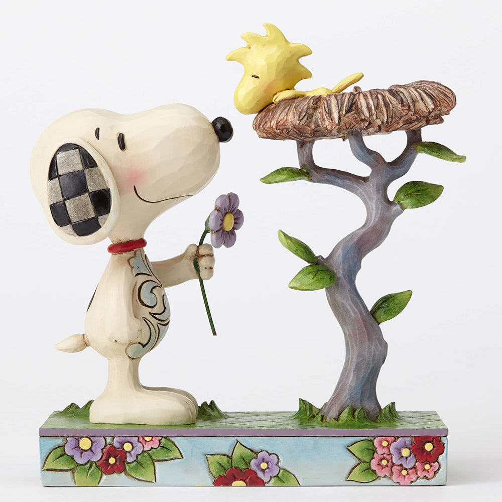 Peanuts by Jim Shore<br>Snoopy with Woodstock in Nest <br> "Nest Warming Gift"