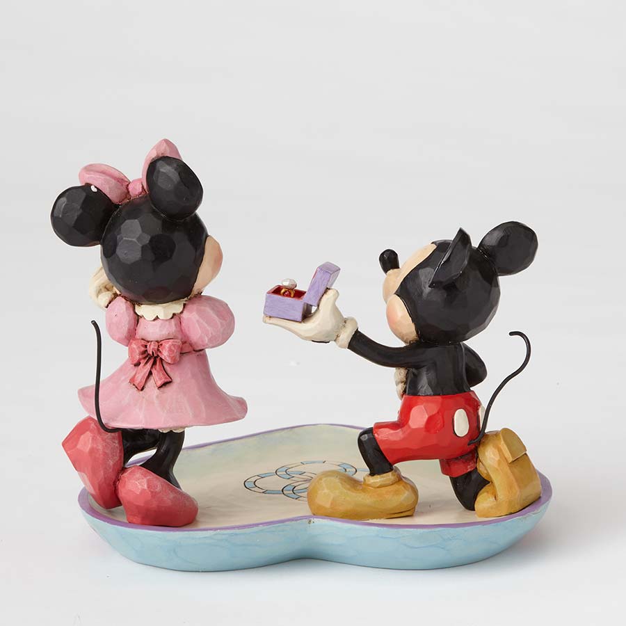 DISNEY TRADITIONS <br> Mickey Proposing to Minnie Ring Dish <br>“A Magical Moment”