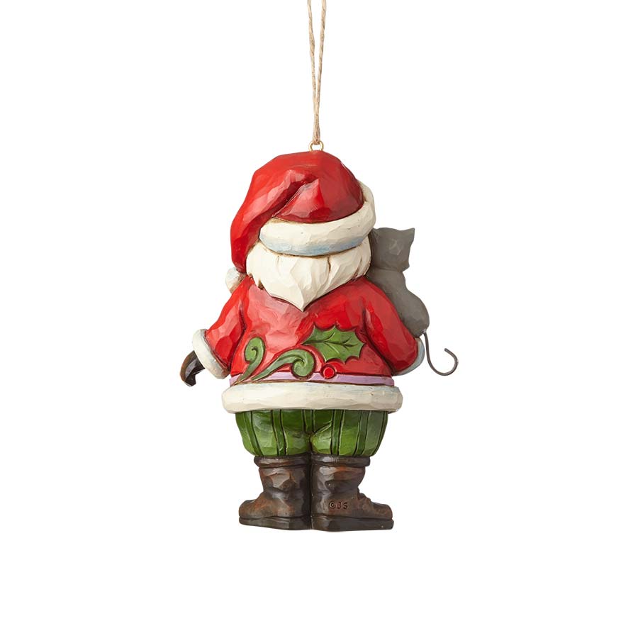 Heartwood Creek <br> Hanging Ornament <br> Mini Santa with Cat