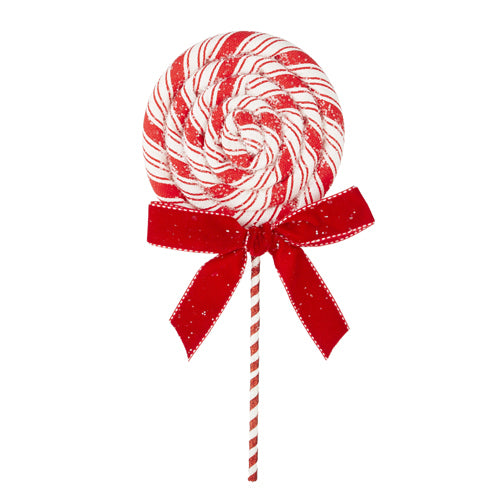 RAZ Imports <br> Peppermint Parlor <br> 12" Candy Cane Lollipop