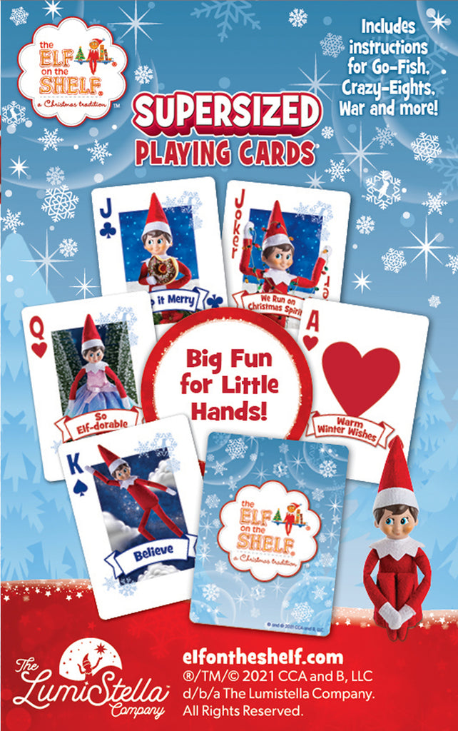 The Elf on the Shelf® <br> Supersized Playing Cards