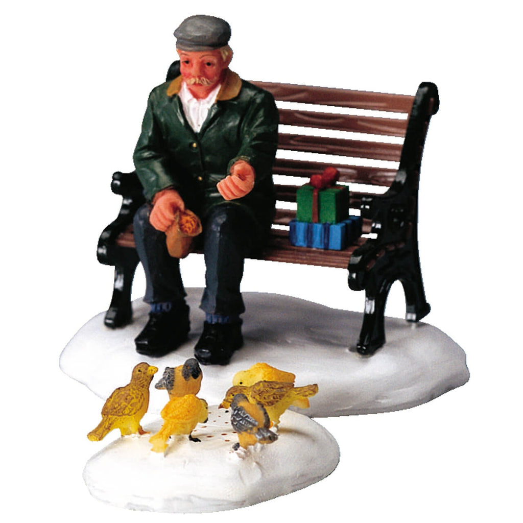 Lemax Figurine <br> Feeding Pigeons, Set of 2