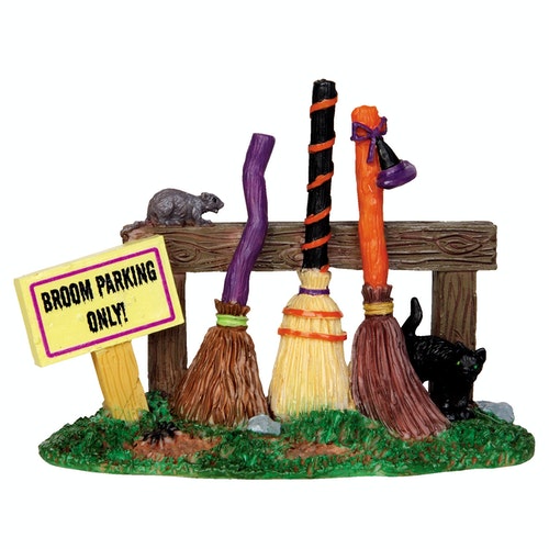 Spooky Town Accessories <br>Broom Parking Rack