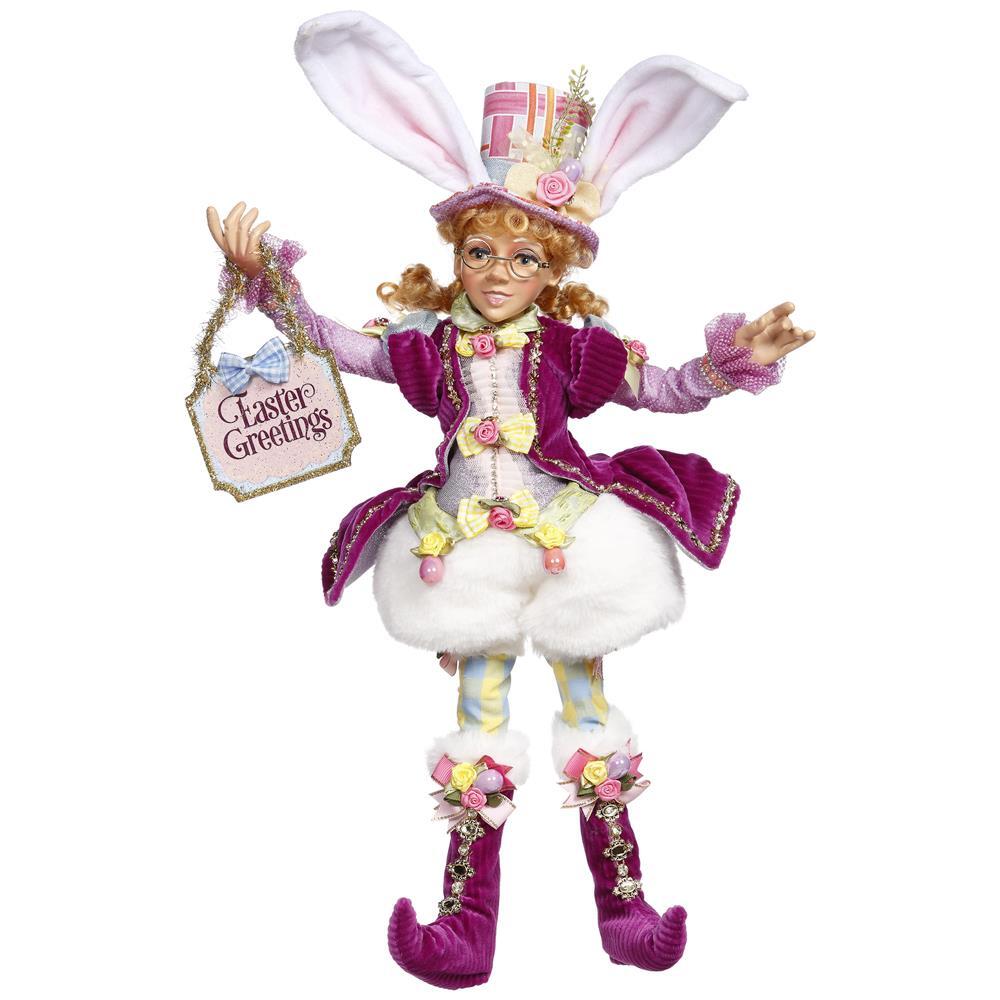 SALE - 20% OFF <br> Mark Roberts Easter <BR> Easter Basket Elfin Girl <br> Medium (48cm)