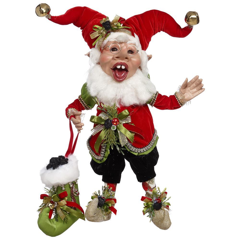 Mark Roberts <BR> Coal Stocking Elf <br> Medium (44cm)