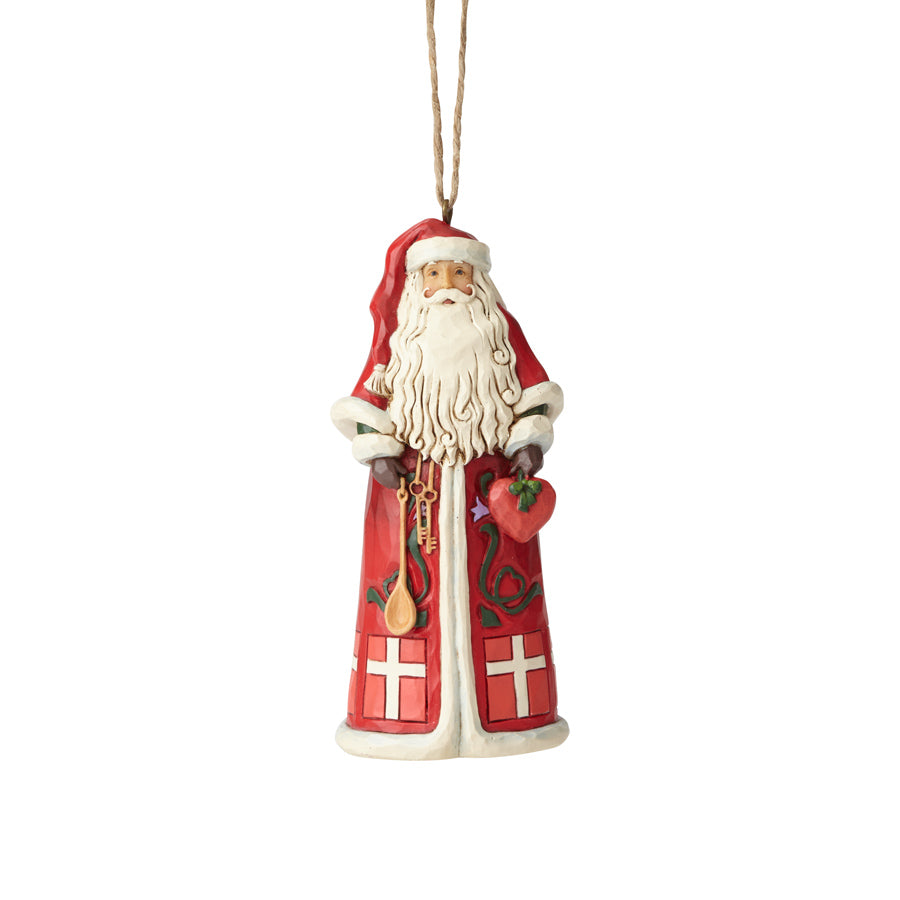 Heartwood Creek by Jim Shore  <br> Hanging Ornament <br> Danish Santa