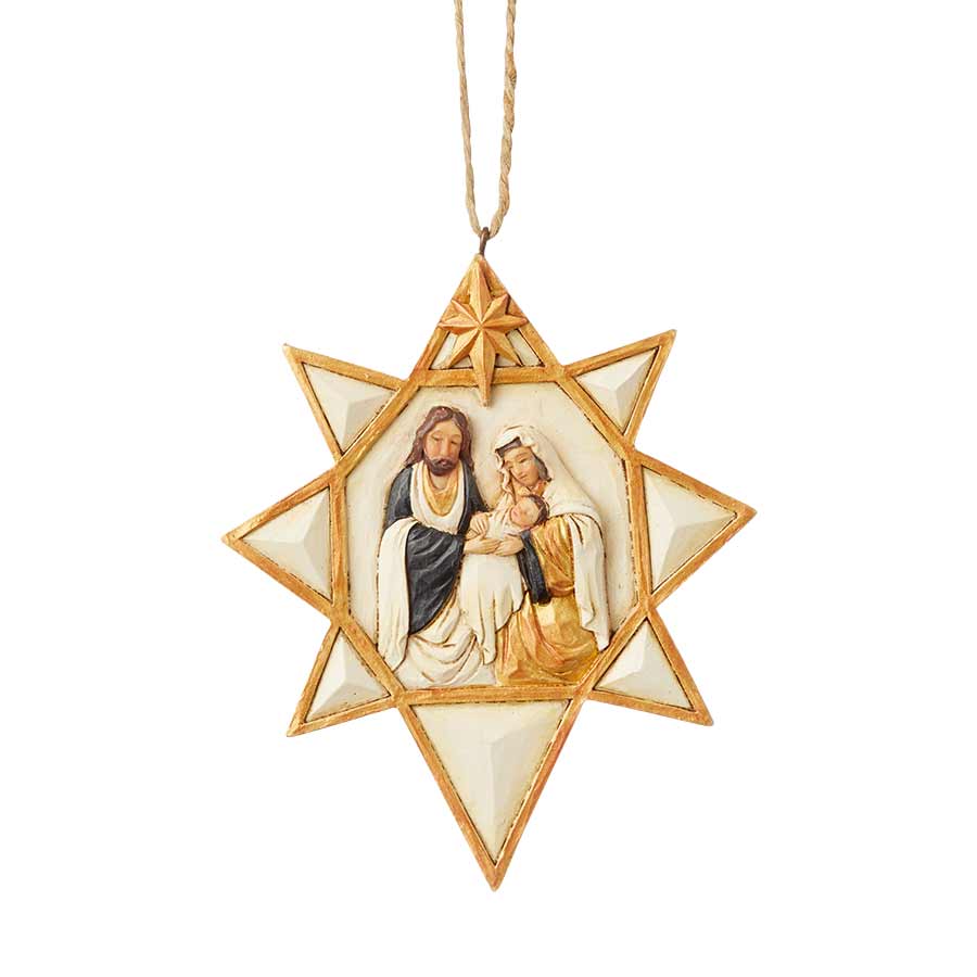 Heartwood Creek <br> Hanging Ornament <br> Black and Gold Nativity Star