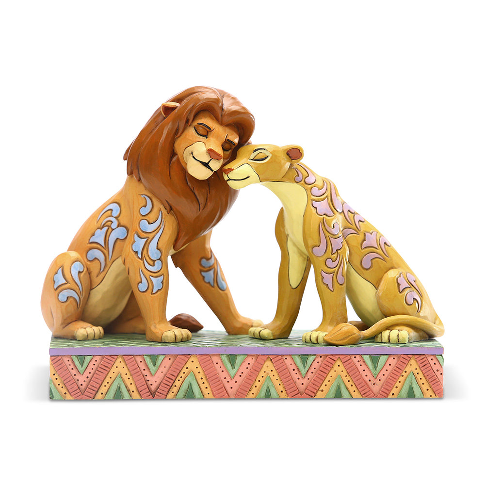 DISNEY TRADITIONS <br> Simba and Nala Snuggling <br> "Savannah Sweethearts"