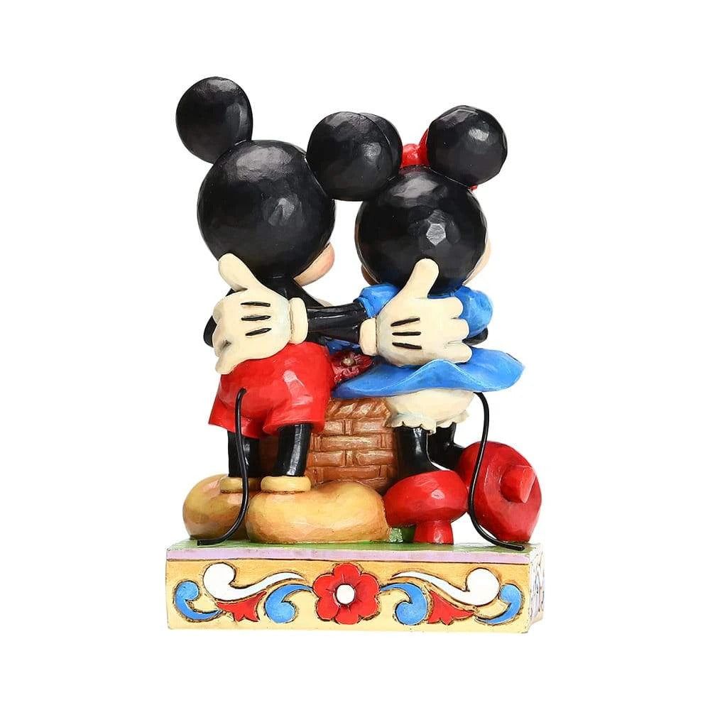 DISNEY TRADITIONS <br> Mickey & Minnie with Basket of Flowers <br> "Love In Bloom"