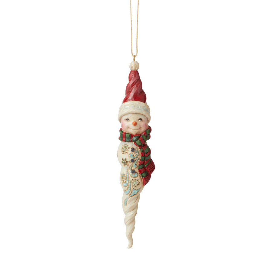 Heartwood Creek by Jim Shore  <br> Hanging Ornament <br>Wonderland Snowman Icicle