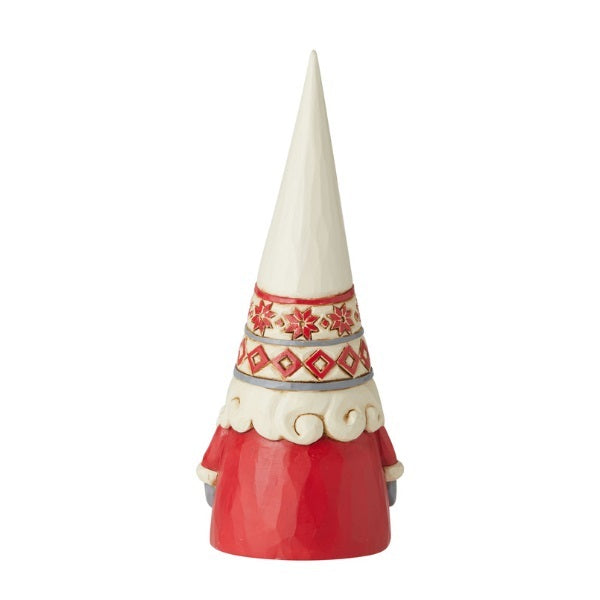 Heartwood Creek <br> Nordic Noel White Hat Gnome (18cm) <br> "Merry Mischief"