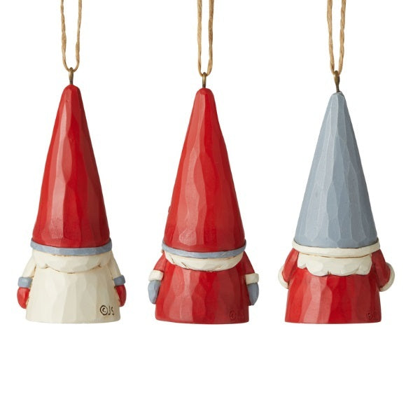 Heartwood Creek <br> Nordic Noel <br> Mini Gnome Hanging Ornament (7.6cm) <br> Set of 3