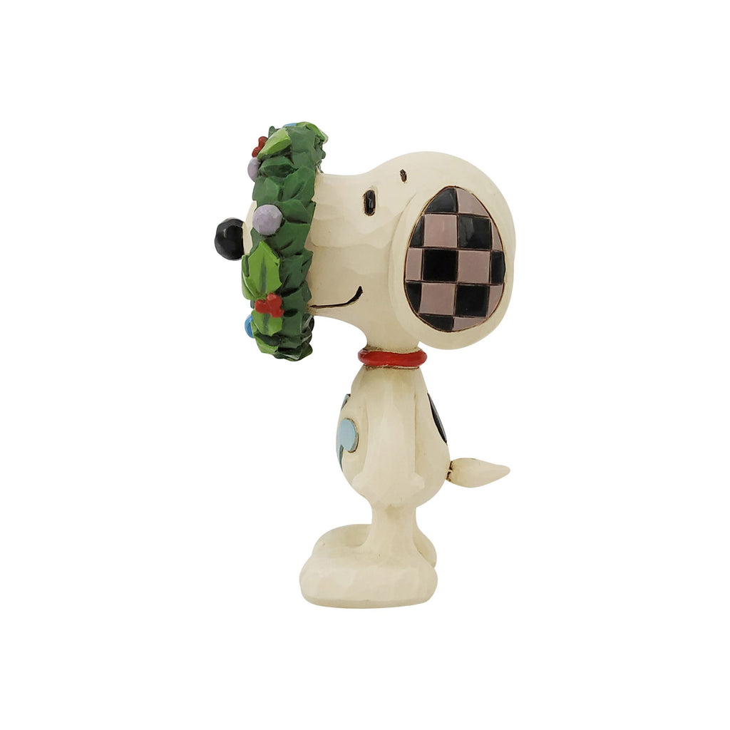 Peanuts by Jim Shore <br> Snoopy in Wreath Mini