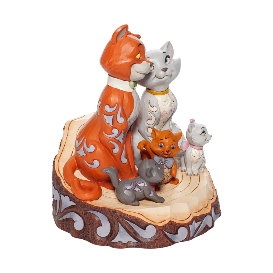 DISNEY TRADITIONS<br>Aristocats Carved by Heart <br>"Pride and Joy"