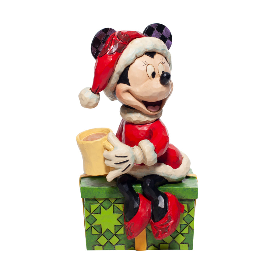 DISNEY TRADITIONS<br>Santa Minnie w/Hot Chocolate<br>“Chocolate Delight”