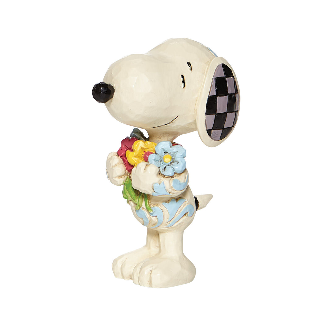 Peanuts by Jim Shore <br> Mini Snoopy with Flowers